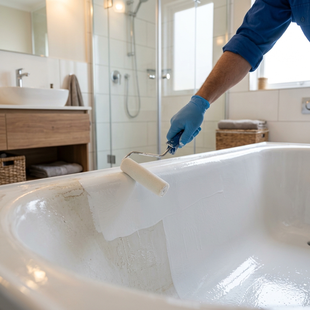 Pintar una bañera con esmalte cerámico: ¿funciona?