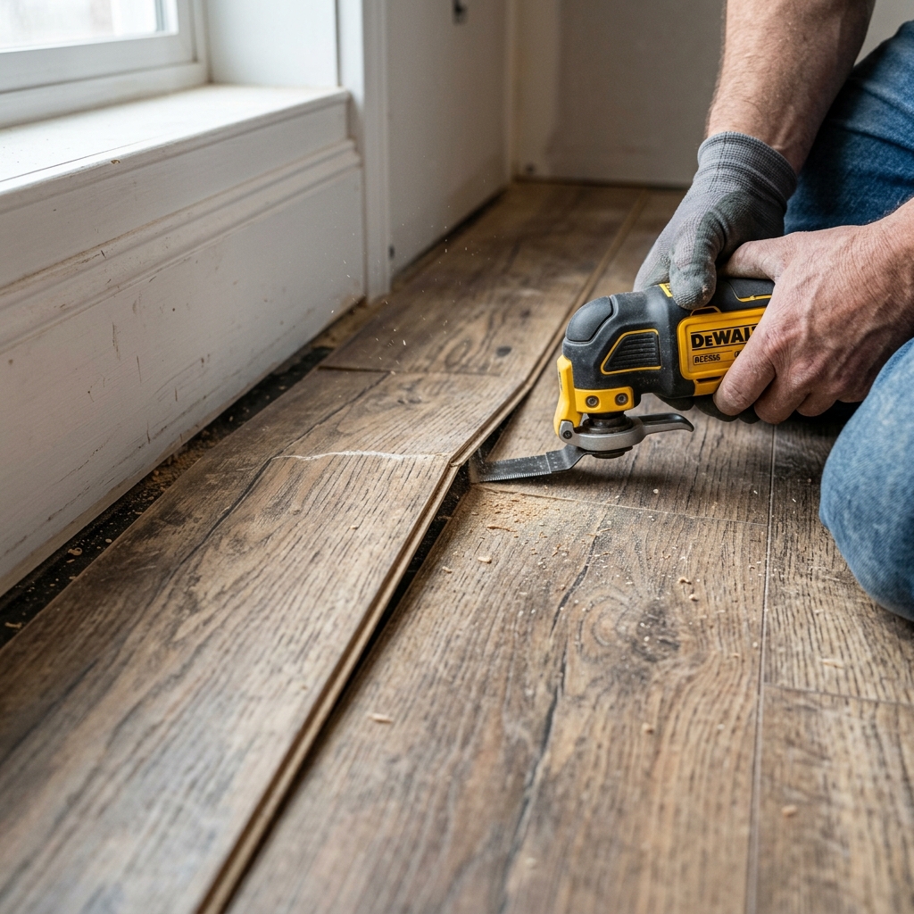 Cómo arreglar el suelo laminado levantado por humedad o dilatación